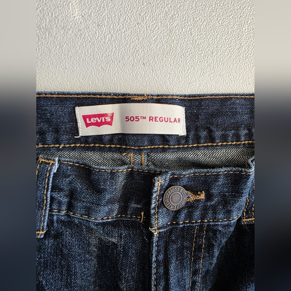 Levi Strauss 514 Straight Leg Denim Dark Indigo Blue Minimalist Core Indie Skate - Picture 4 of 13